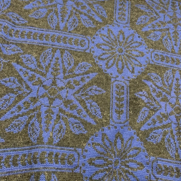 Vintage Virgin Wool Geo Snowflake Crewneck Sweater - Picture 3 of 5